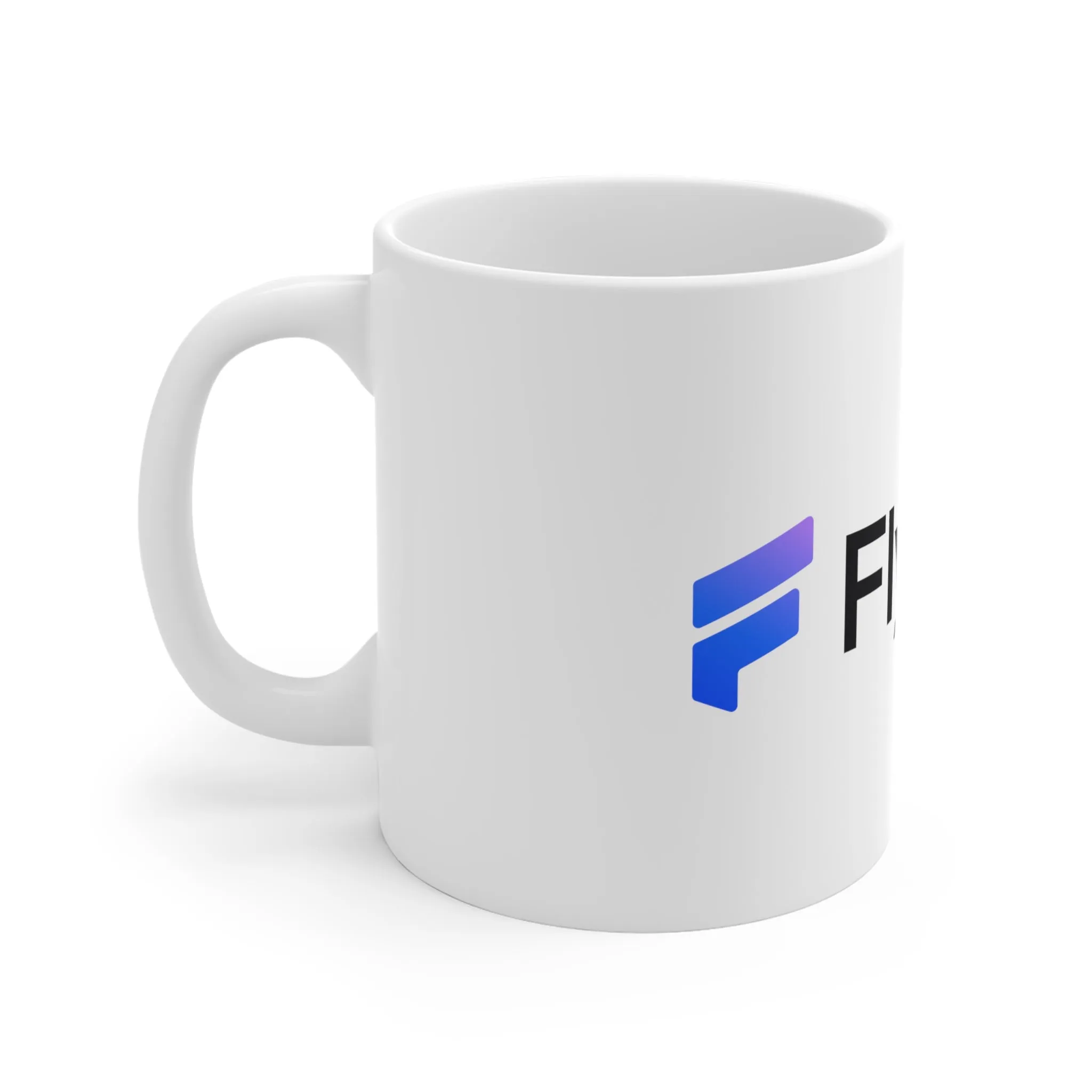 Flywheel White Ceramic Mug