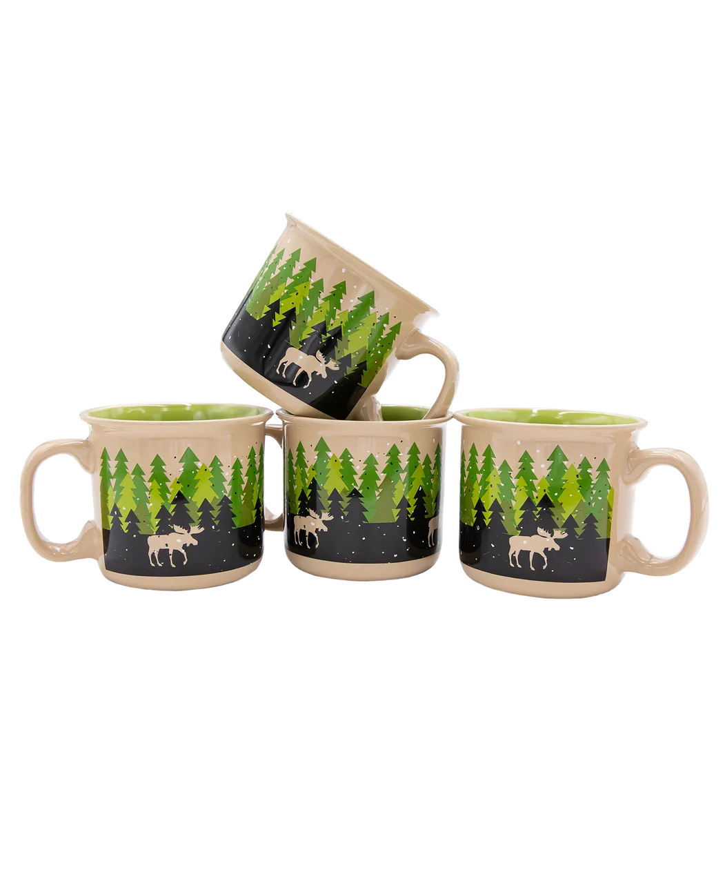 Forest Ceramic Mug 4 Pack