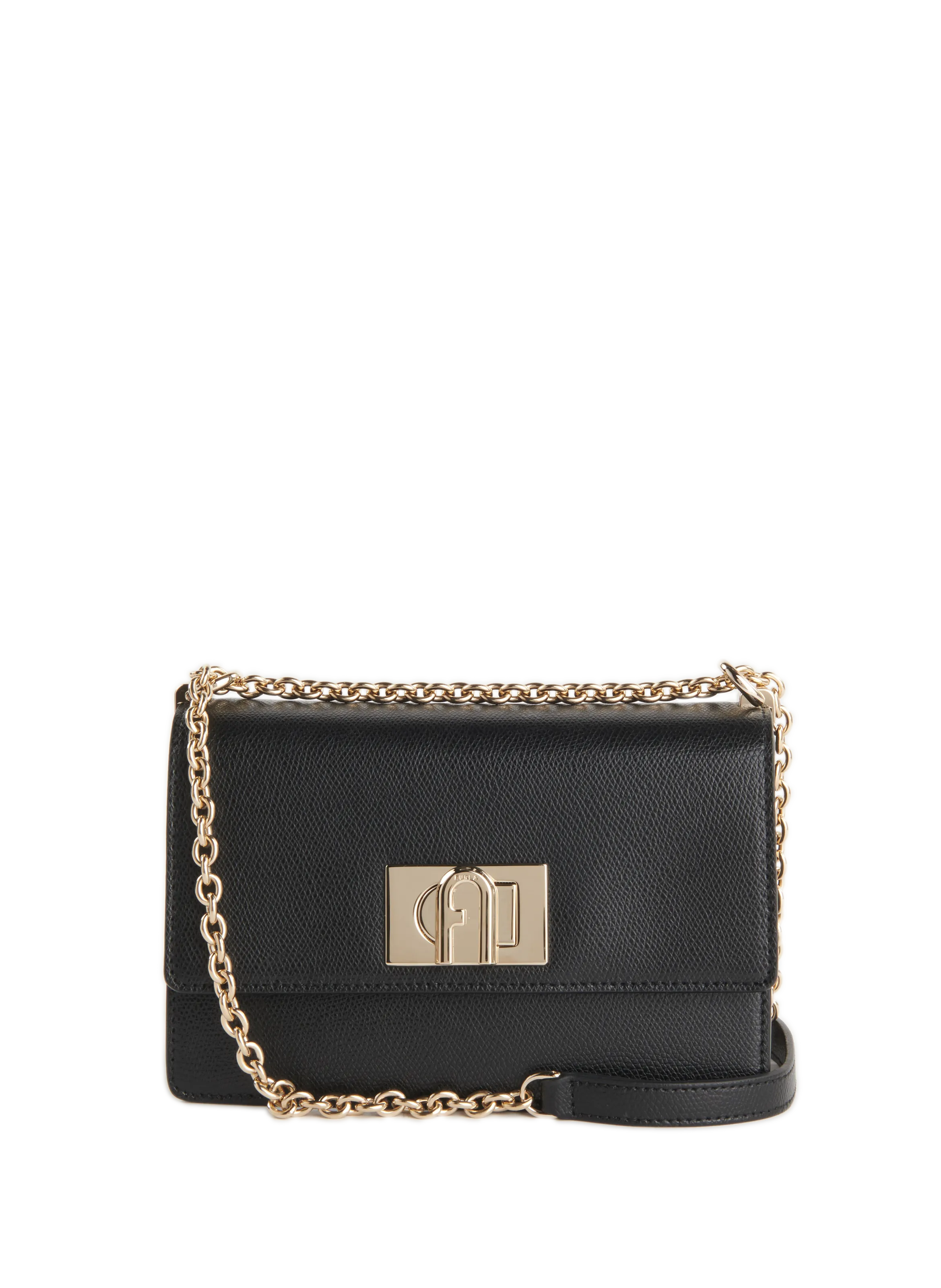 FURLA  BAFK leather shoulder bag - Black