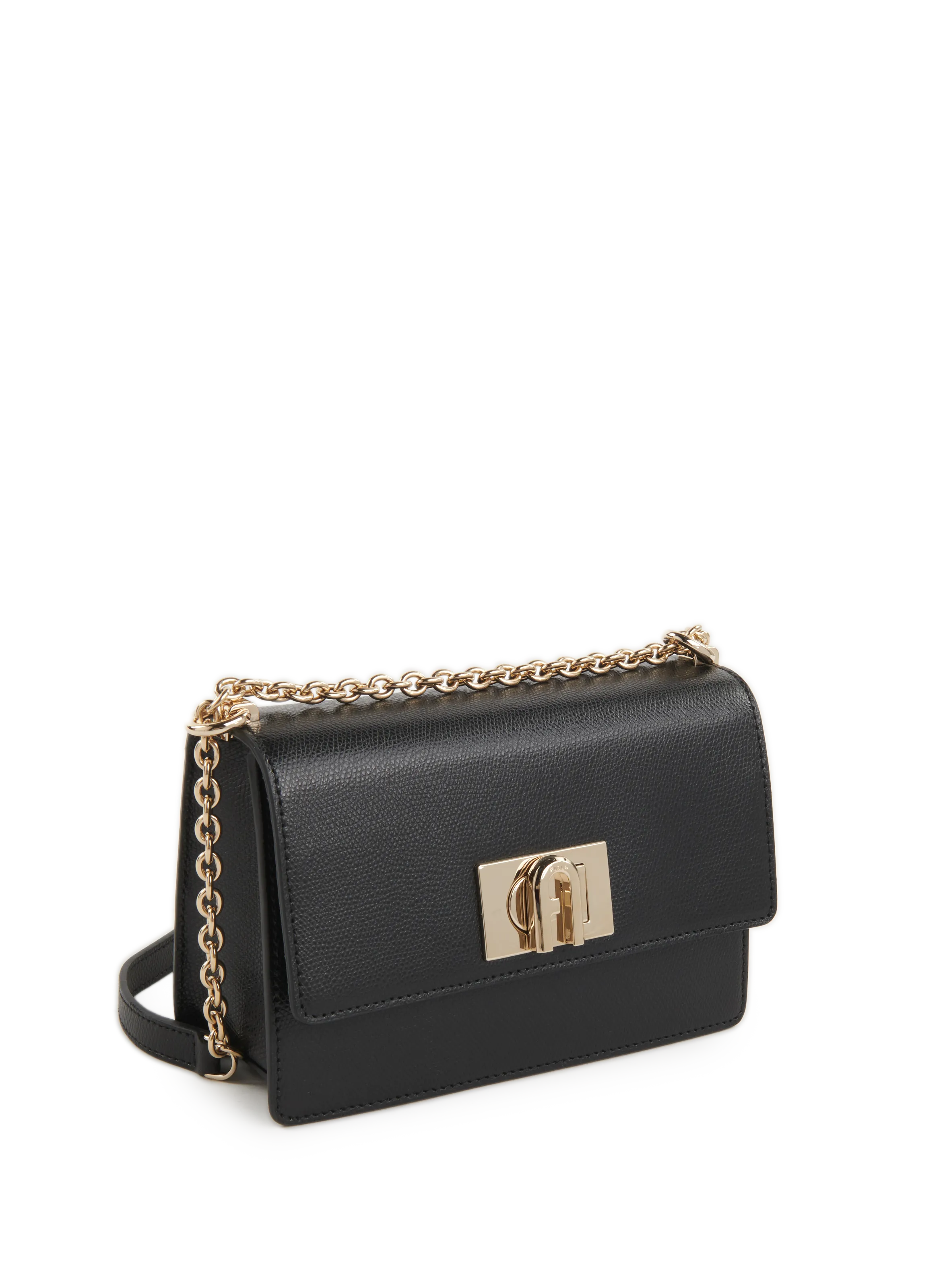 FURLA  BAFK leather shoulder bag - Black