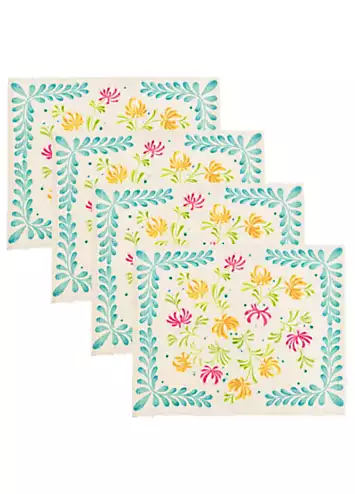 furn. Honeysuckle Set of 4 Table Placemats | Kaleidoscope