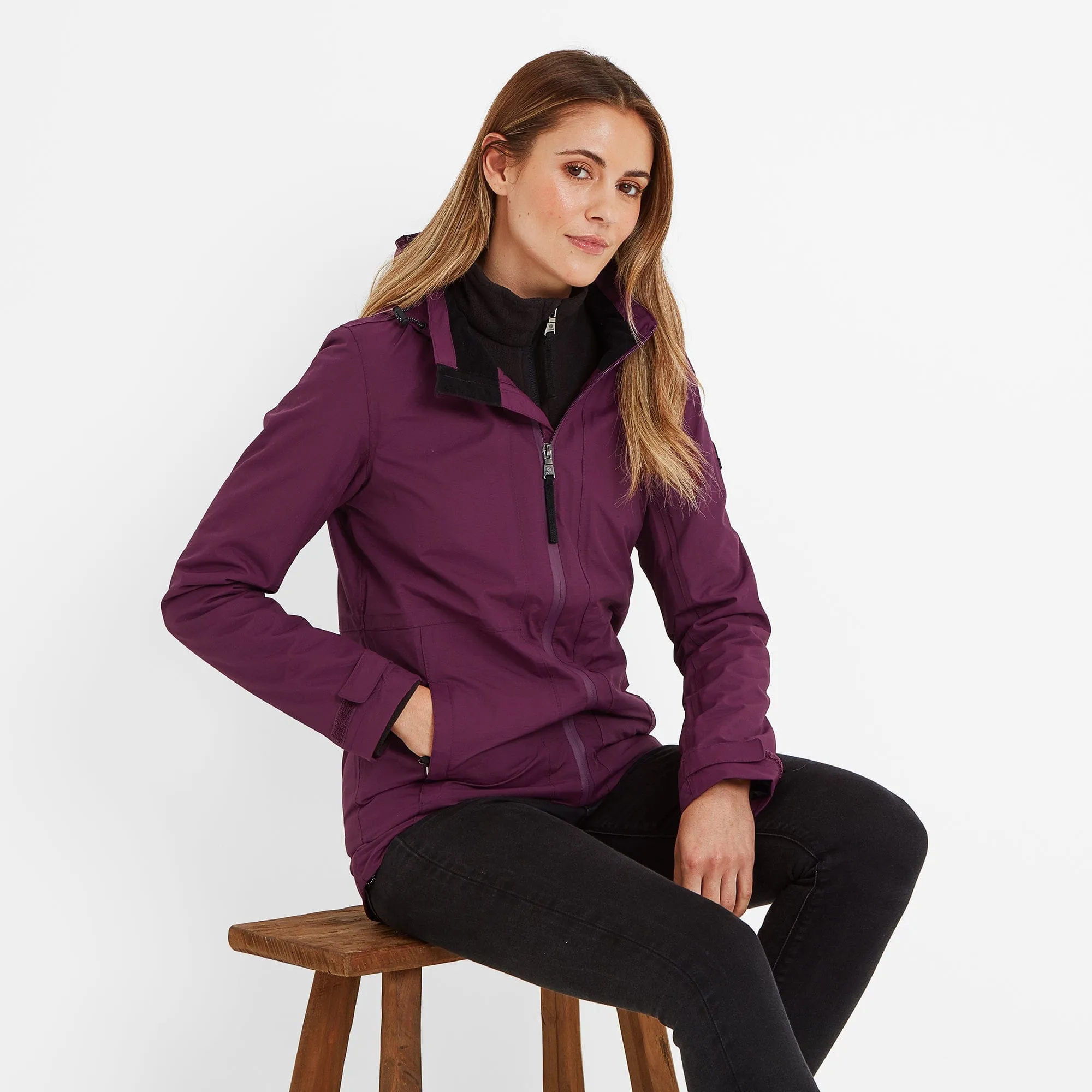 Gribton Womens Waterproof Jacket - Dark Purple