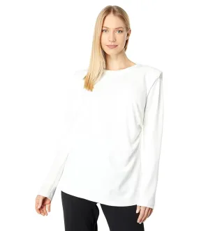 H Halston Long Sleeve Drape Detail Pullover Women's