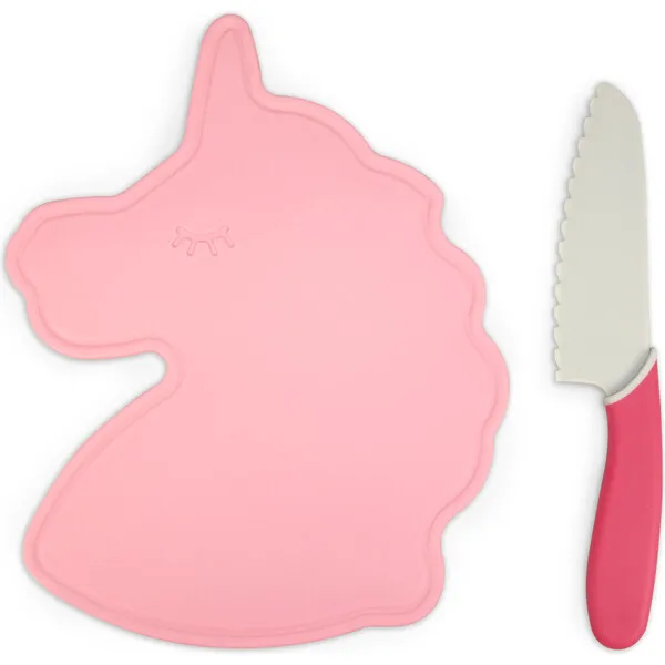 Handstand Kitchen Rainbows & Unicorns Cutting Board & Knife Set