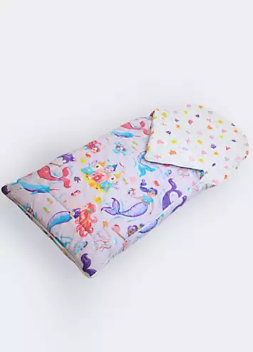 Happy Linen Co. Magical Mermaids Reversible Sleeping Bag | Kaleidoscope