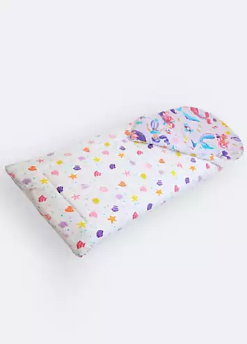 Happy Linen Co. Magical Mermaids Reversible Sleeping Bag | Kaleidoscope