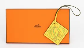 Hermès New Yellow Leather Bag Charm