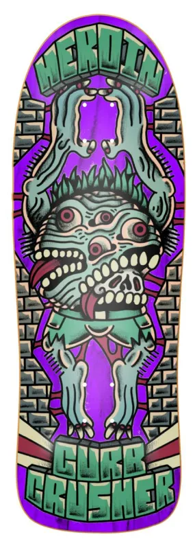 Heroin Skateboards Curb Crusher X Crawe Deck 10.25