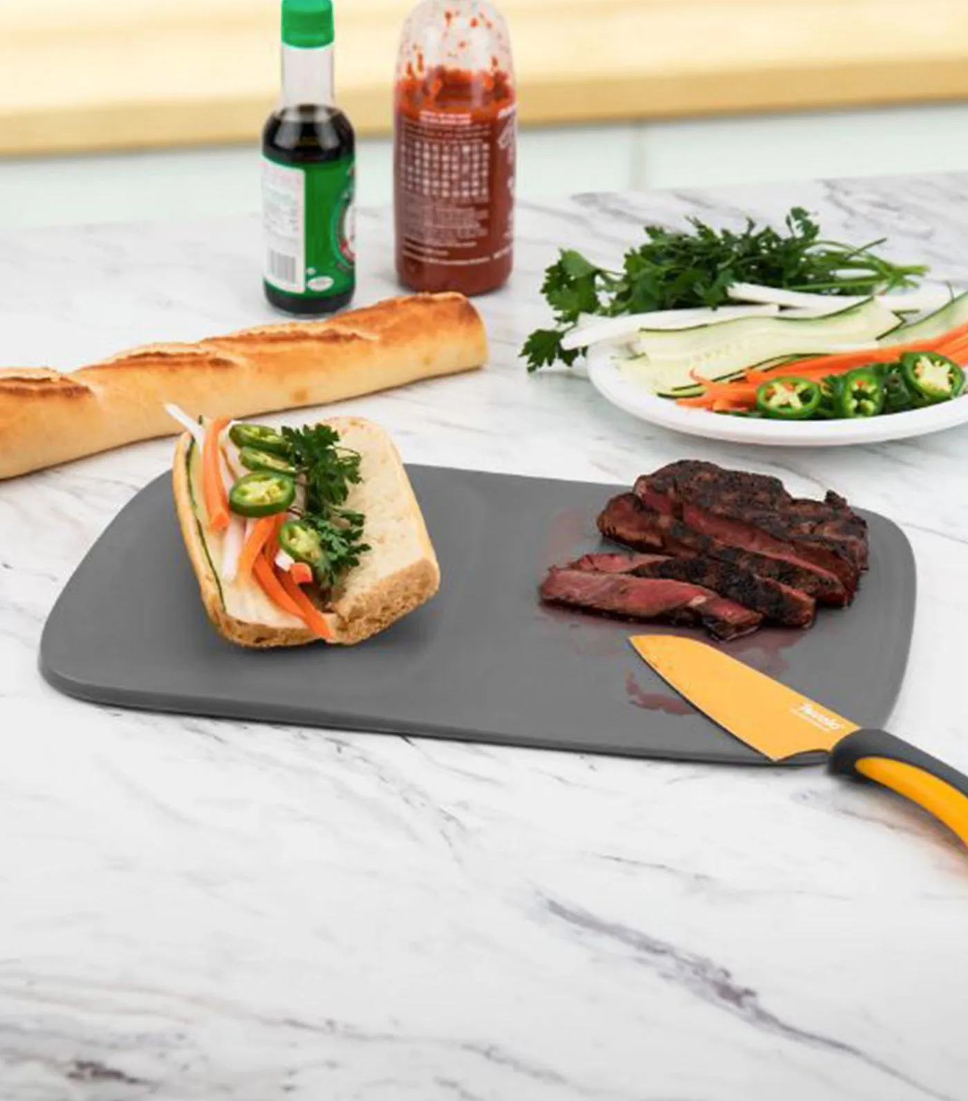 Hi-Lo Cutting Board Charcoal