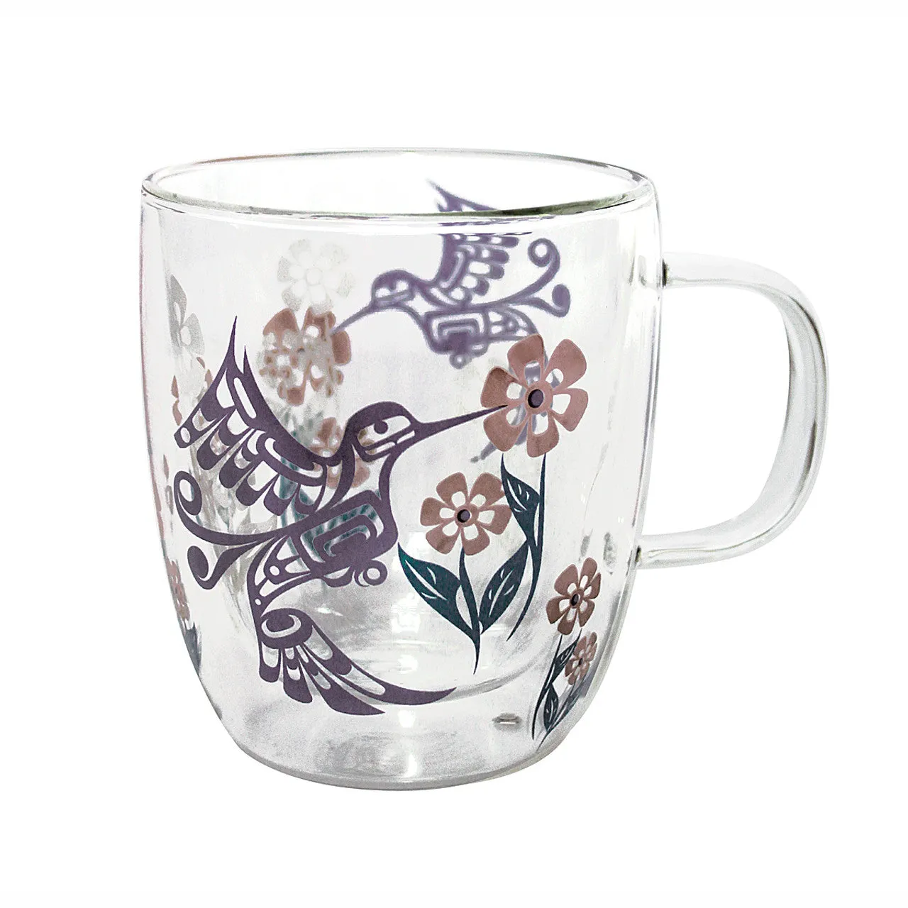 Hummingbird by Francis Dick glass mug