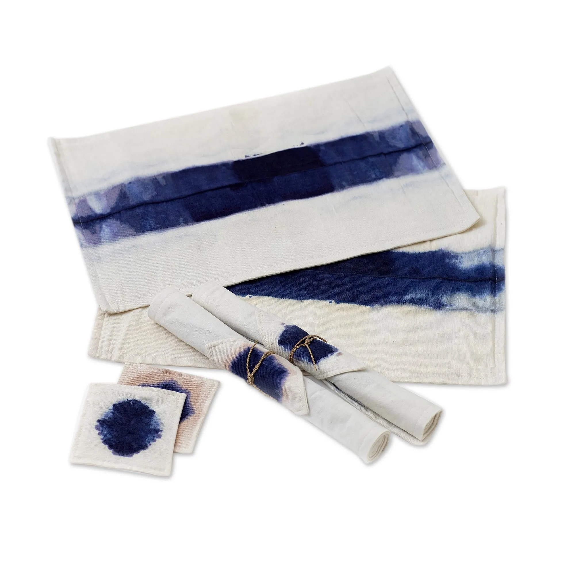 Indigo River Hand Crafted Placemats and Coasters (Set for 4)