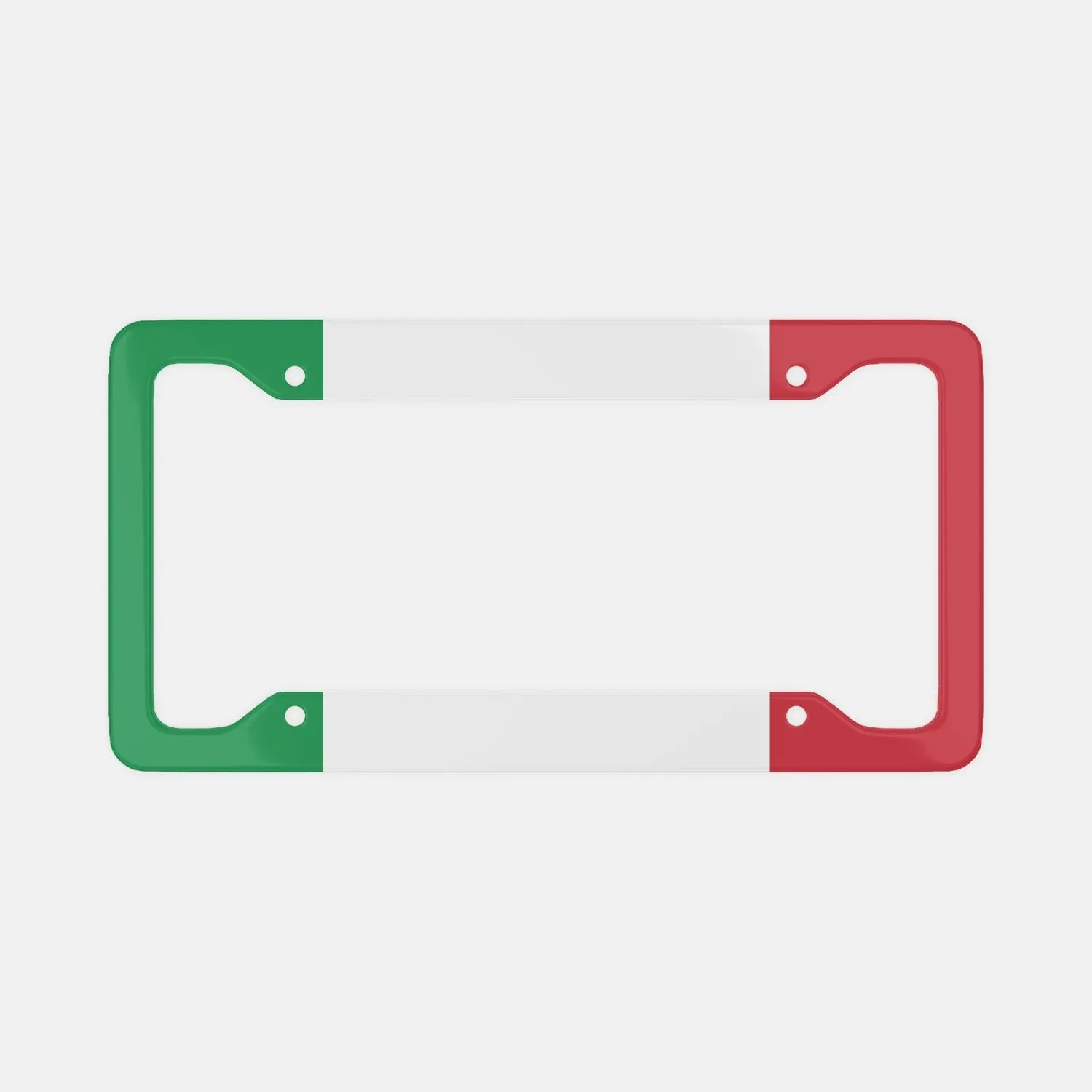 Italian Flag - License Plate Frame