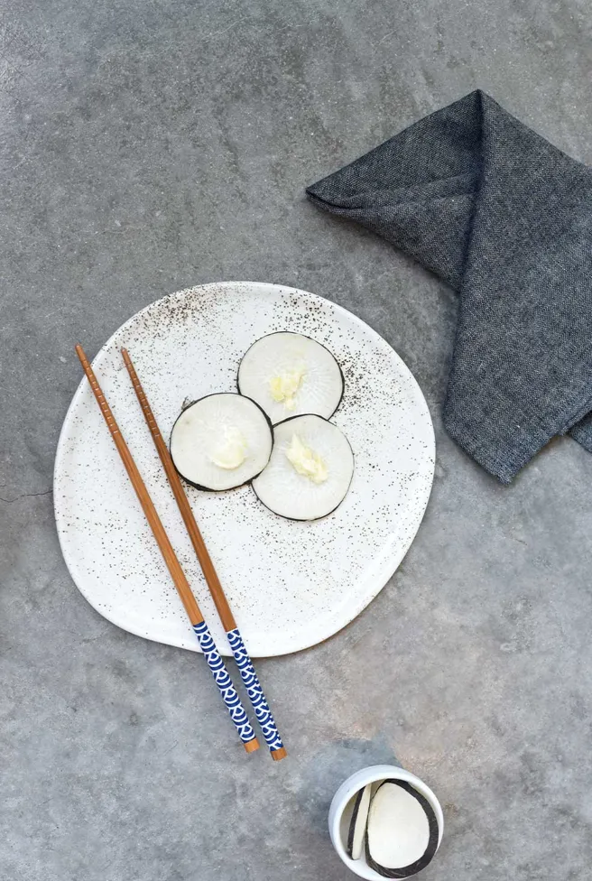 JAPANESE CHAMBRAY NAPKINS | SET OF FOUR - ATELIER SAUCIER