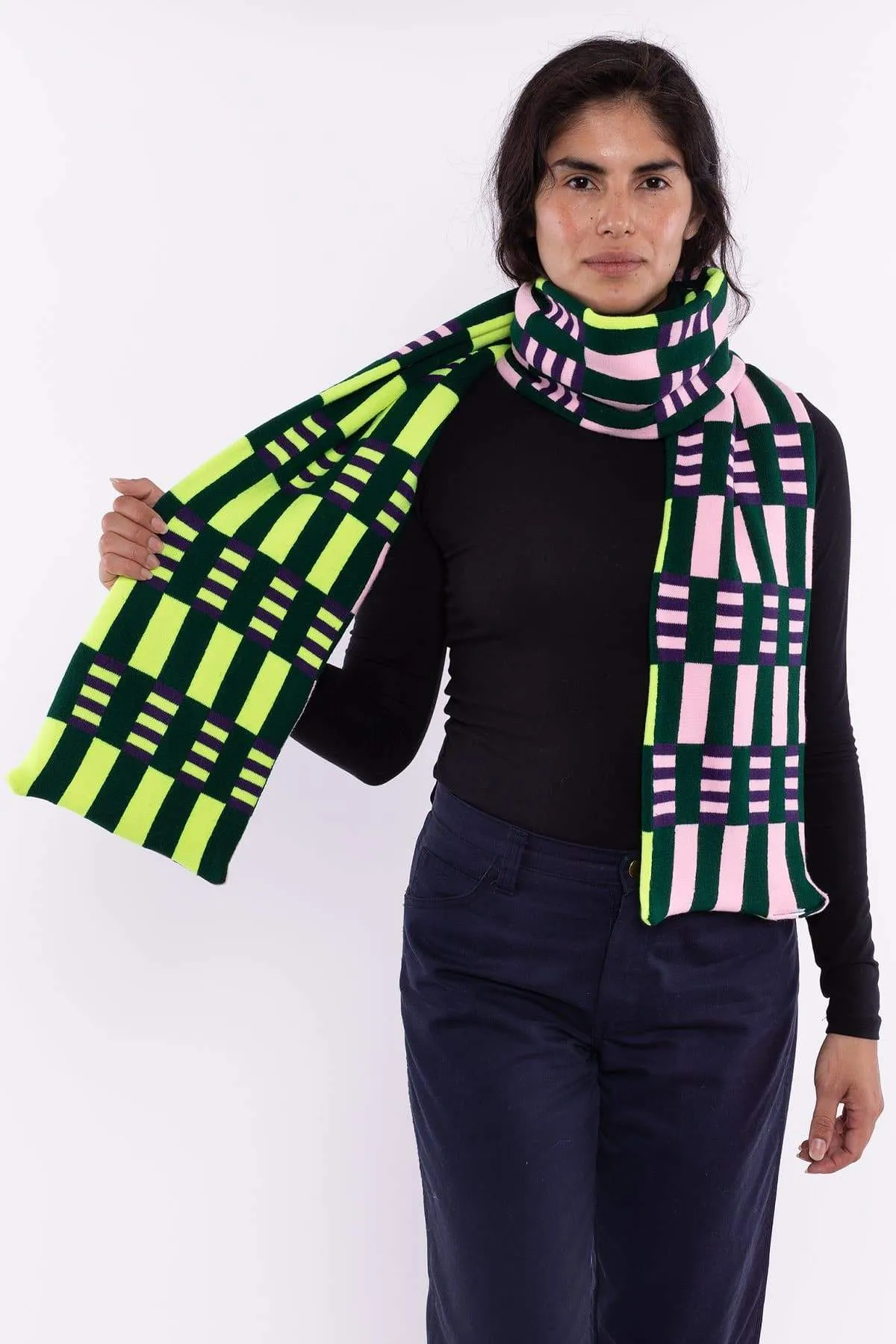 JQSCARF21 - Misaligned Stripe Scarf