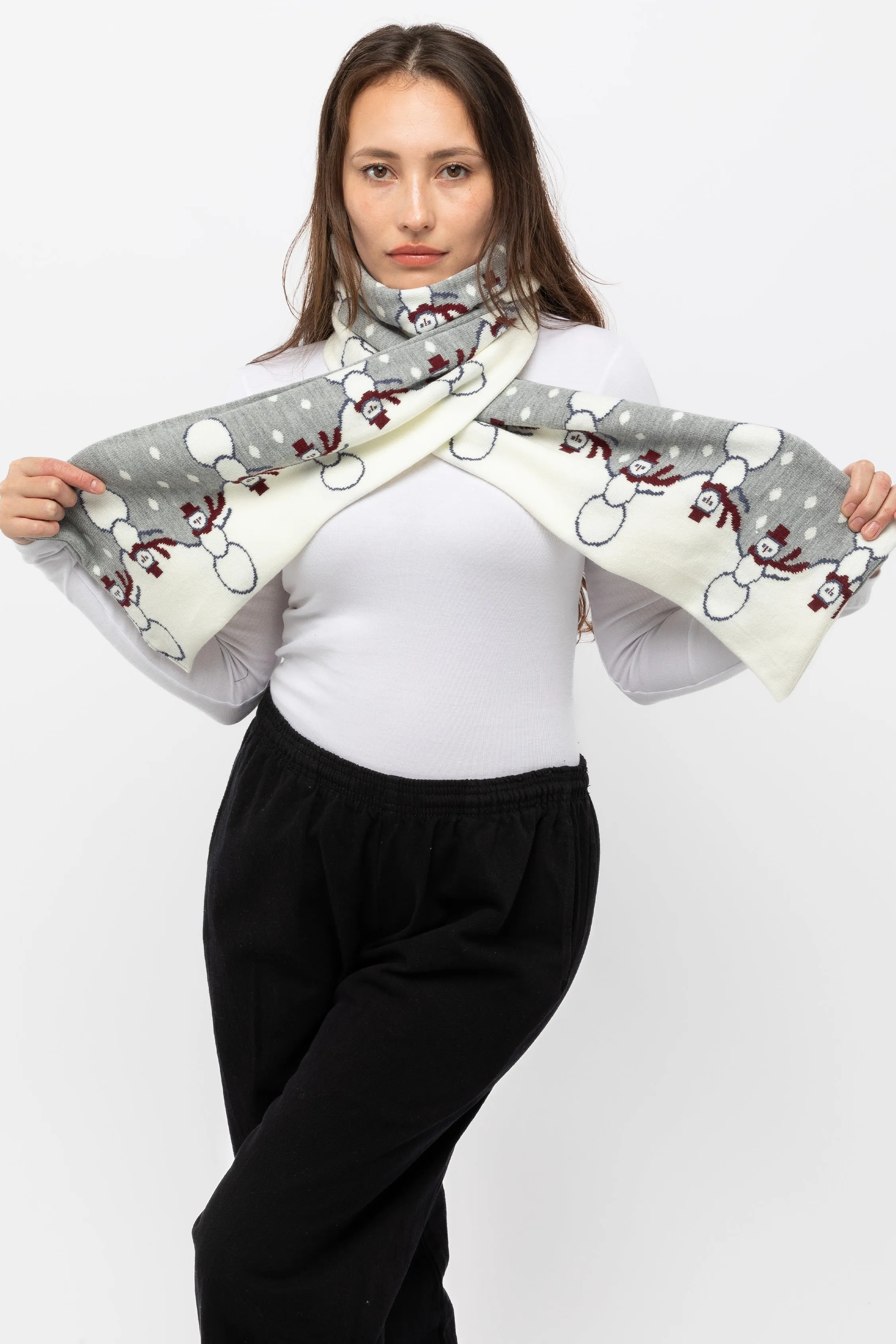 JQSCARF44 - Snowman Scarf