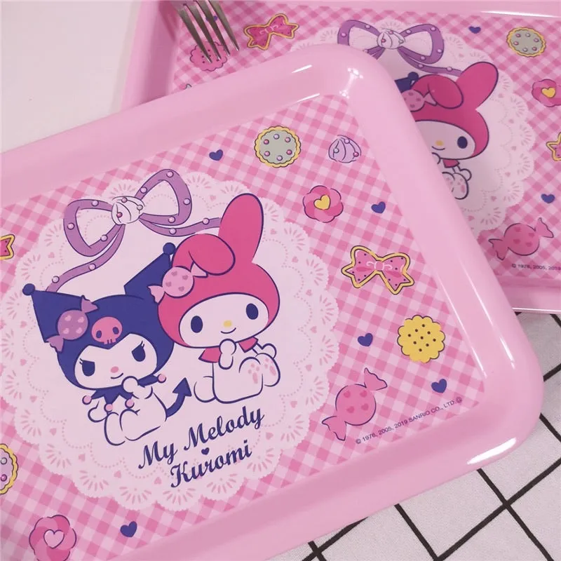 Kuromi my melody dinner plate