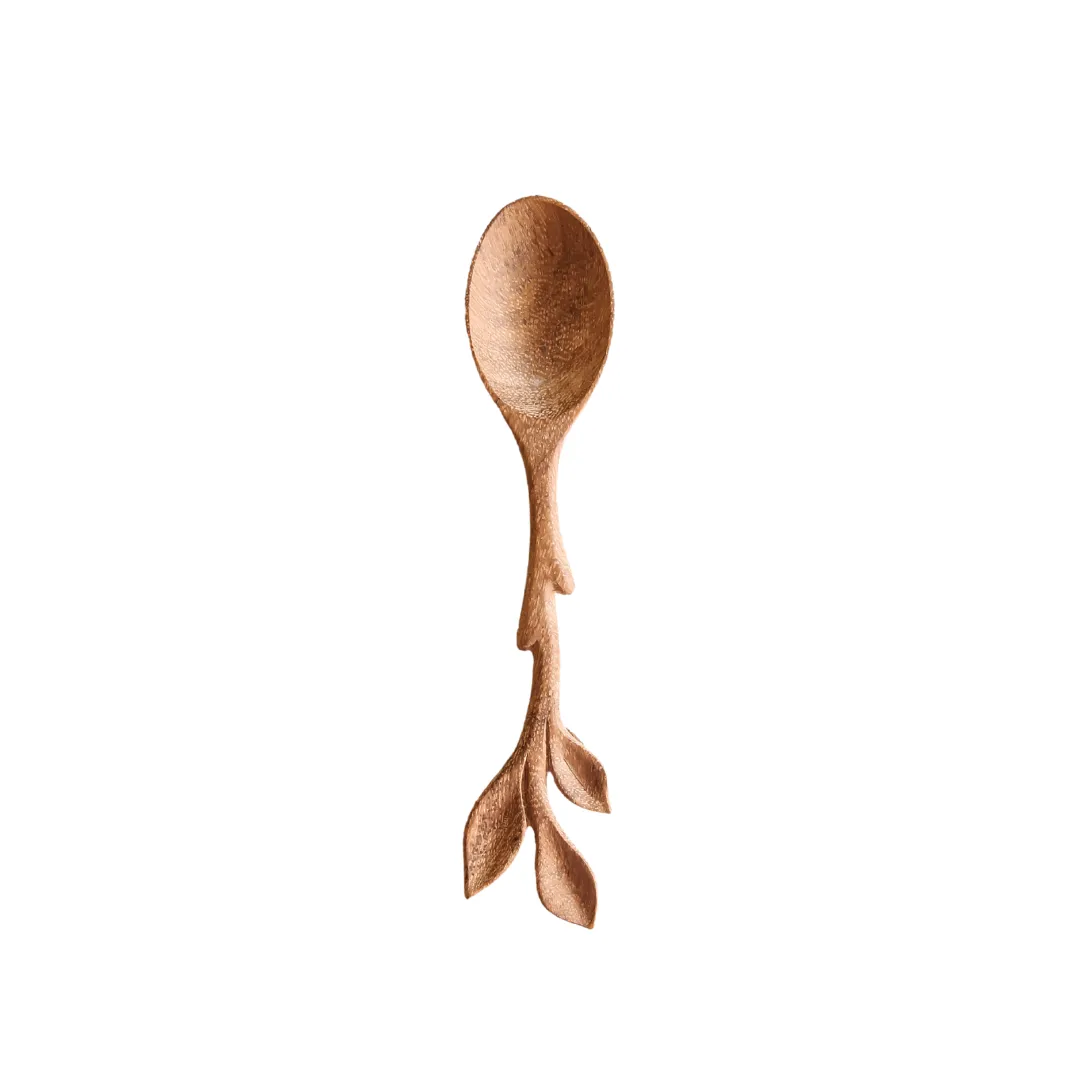 Leaf Handle Wooden Spoon