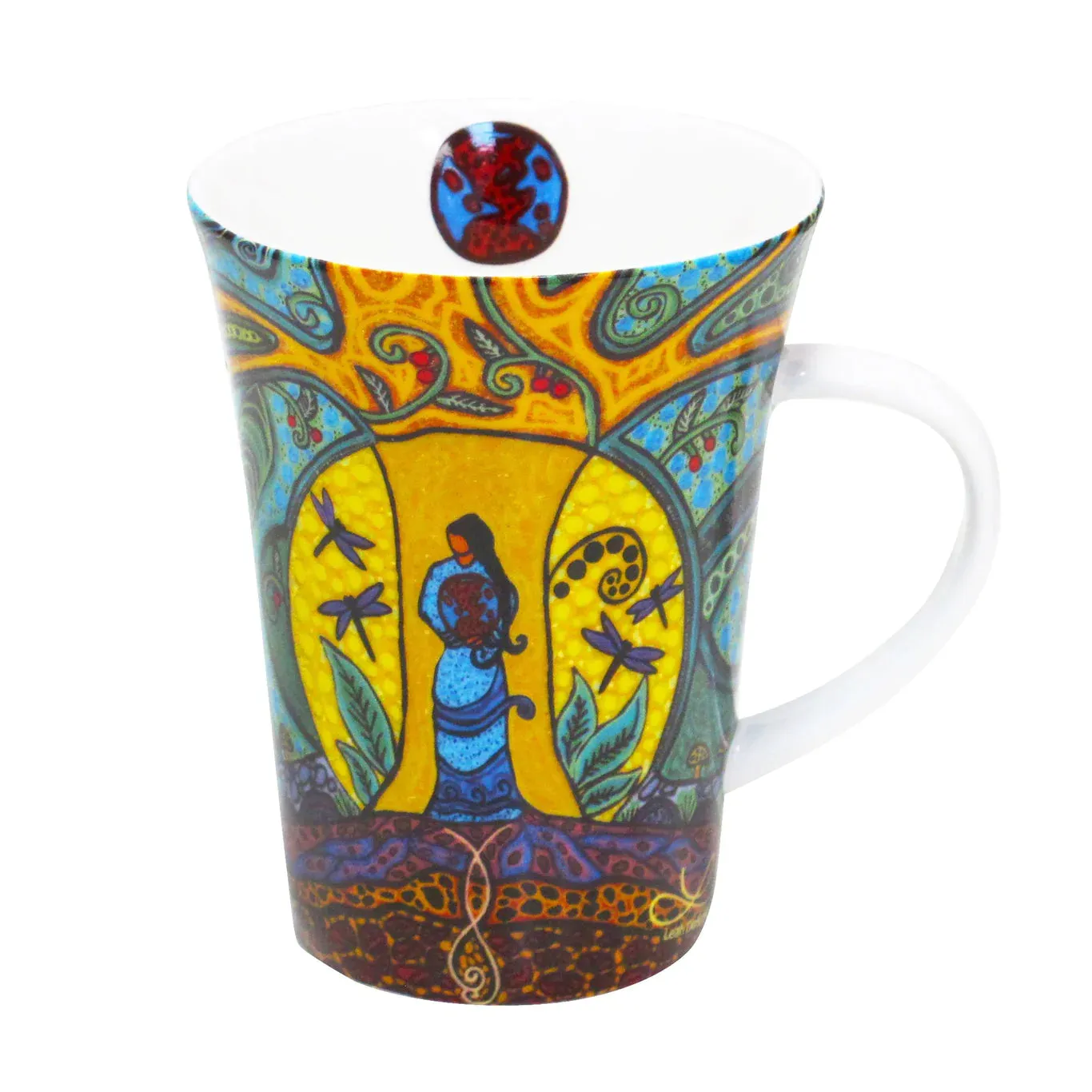 Leah Dorion Strong Earth Woman Porcelain Mug