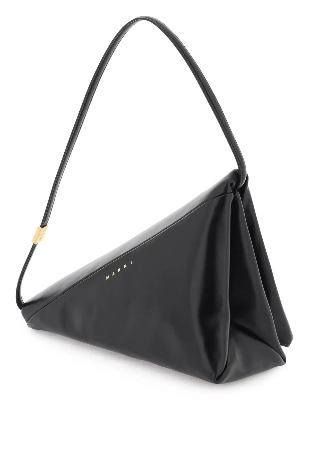 Leather Prisma Triangle Bag