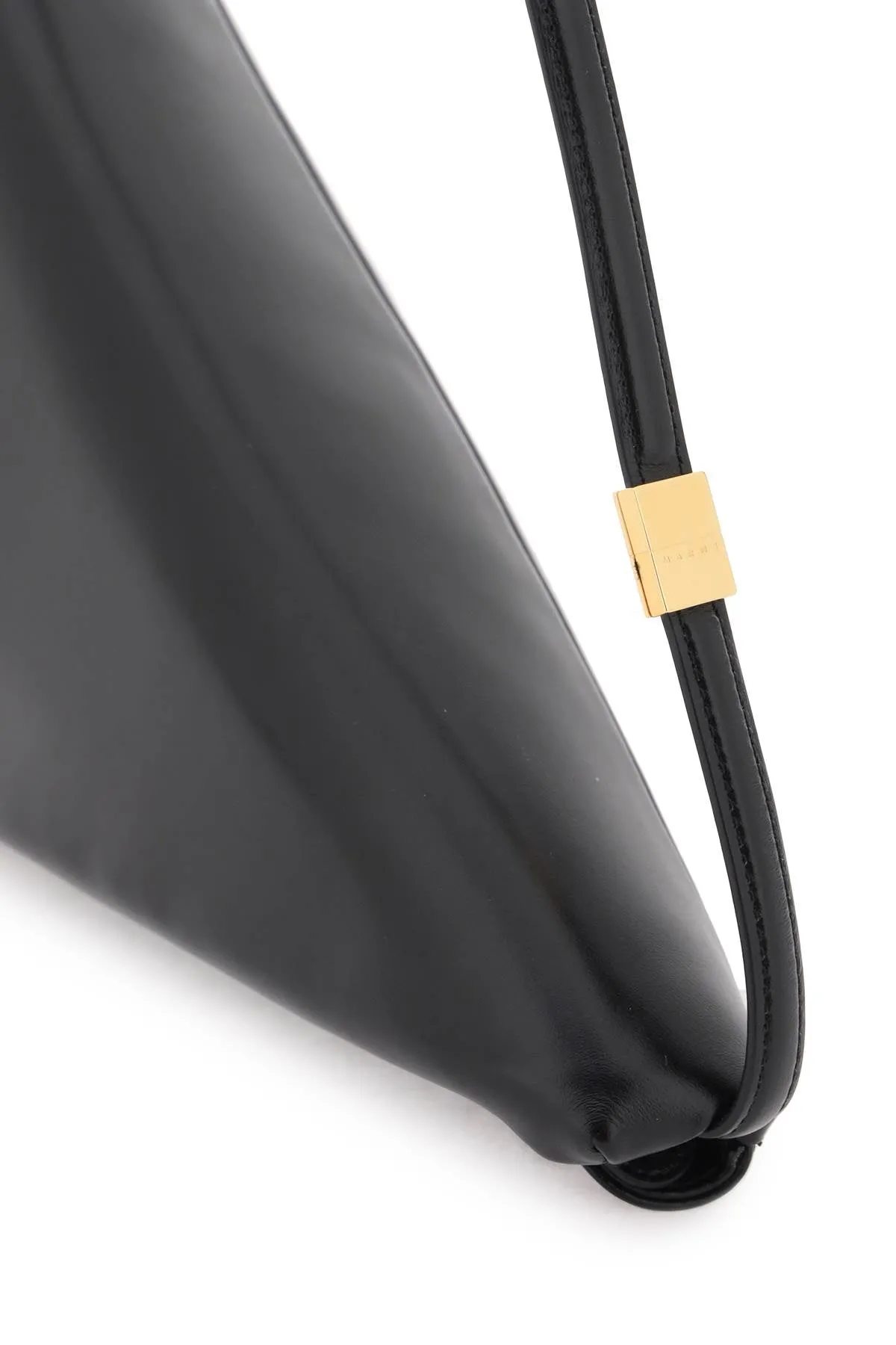 Leather Prisma Triangle Bag