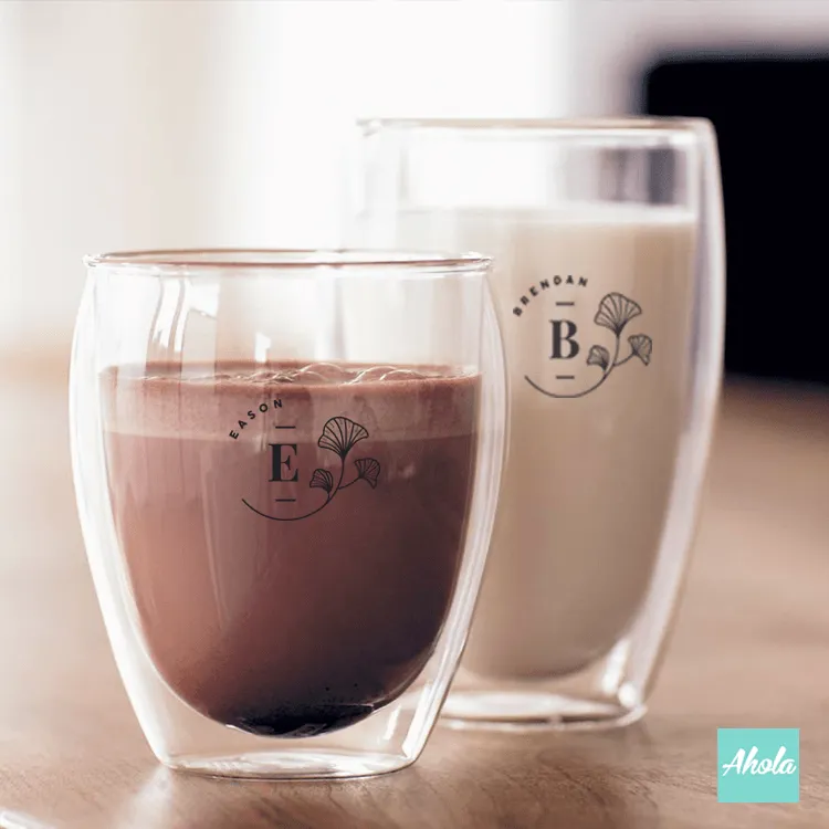 【Lify】Personalizable Double Wall Clear Glass Mug 雙層透明玻璃杯