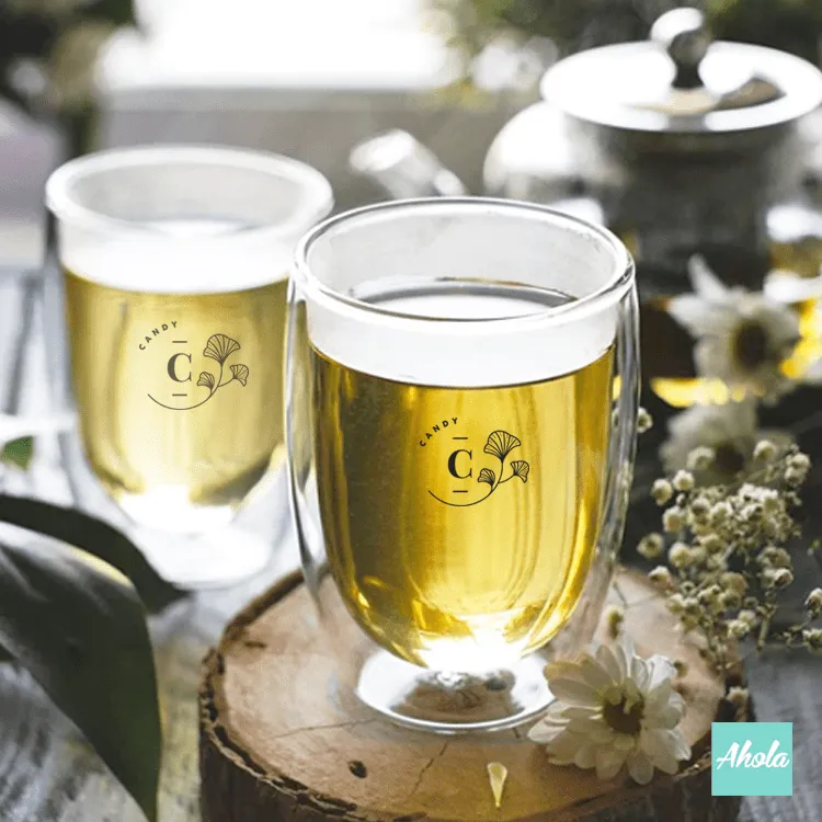 【Lify】Personalizable Double Wall Clear Glass Mug 雙層透明玻璃杯