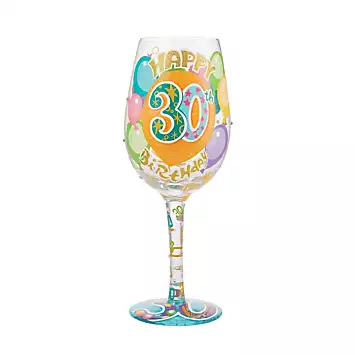 Lolita Happy 30th Birthday Wine Glass | Kaleidoscope