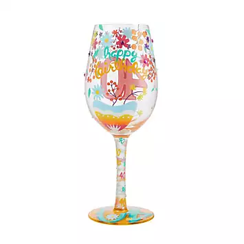 Lolita Happy 40th Birthday Wine Glass | Kaleidoscope