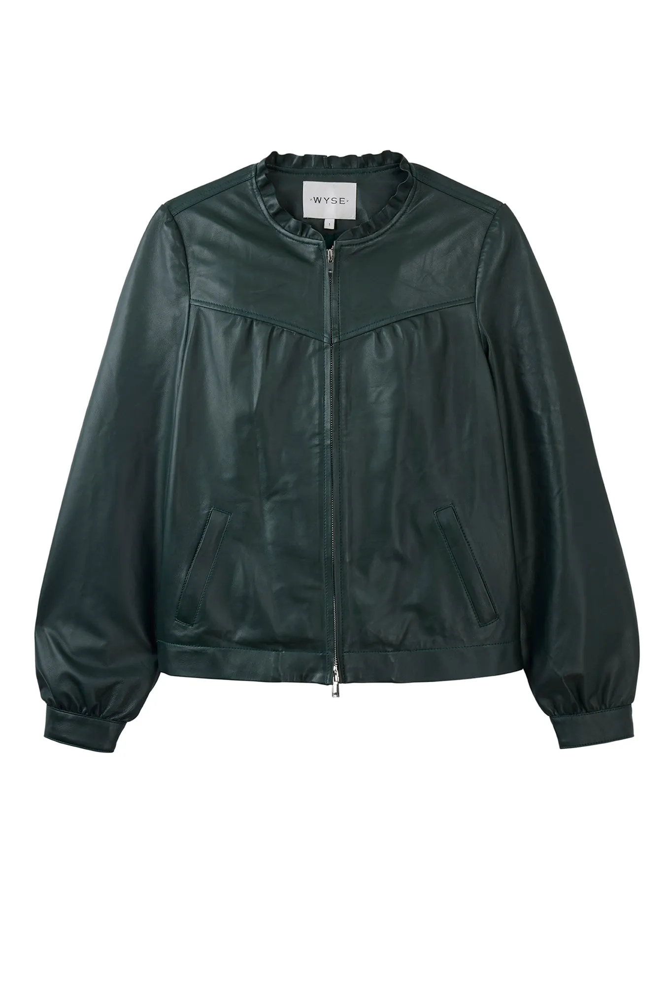 Lyra Leather Jacket - Green