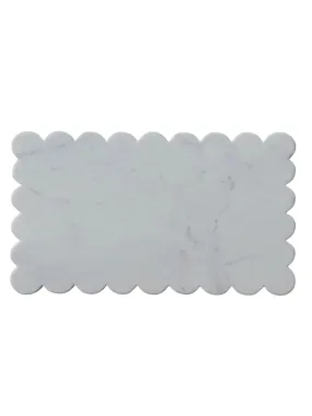 Marble Cheese/Cutting Board w/ Scalloped Edge (pick up only)