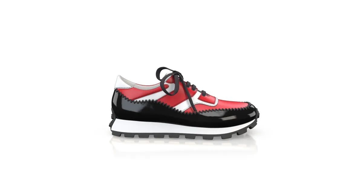 Men's Leather Running Sneakers 57628