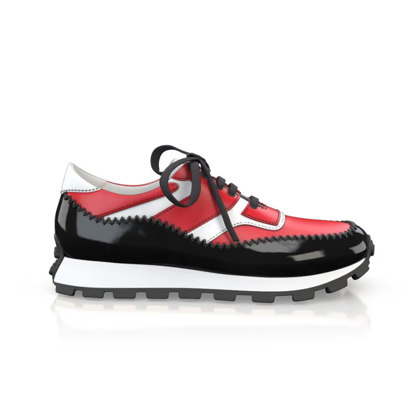 Men's Leather Running Sneakers 57628