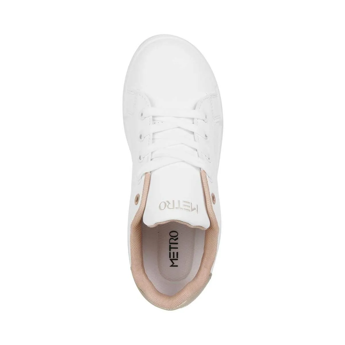 Metro Women Gold Casual Sneakers