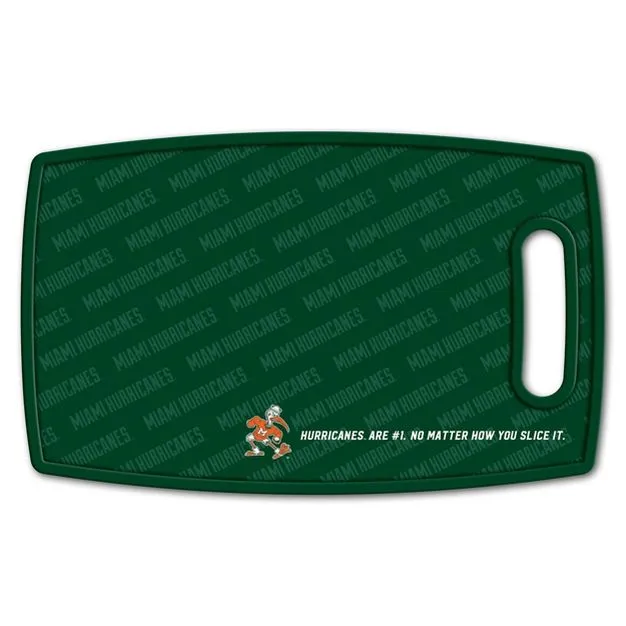 Miami Hurricanes Sebastian Series Cutting Board - Green