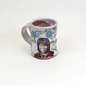 Michelle Obama Mug with Flowers