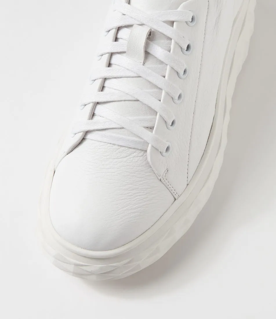 MIDAS Irice White Leather Sneakers