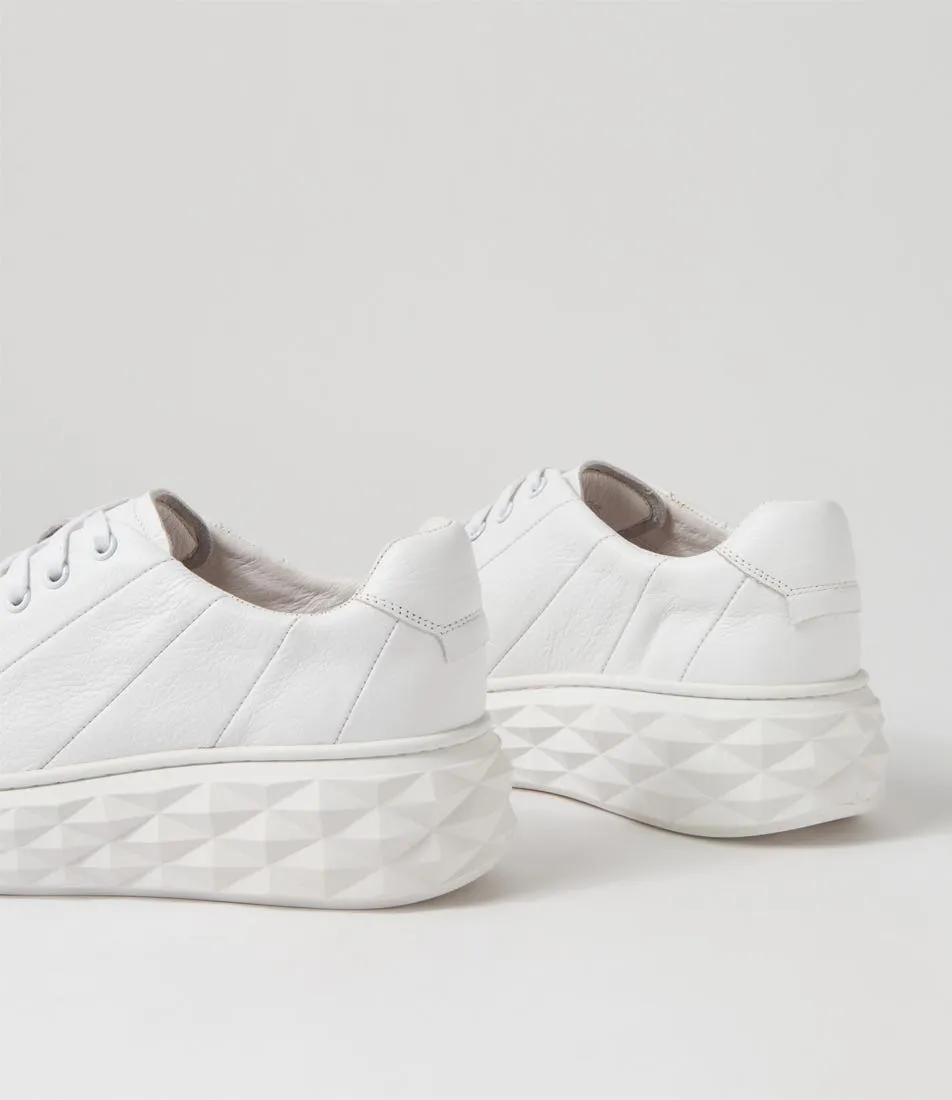 MIDAS Irice White Leather Sneakers