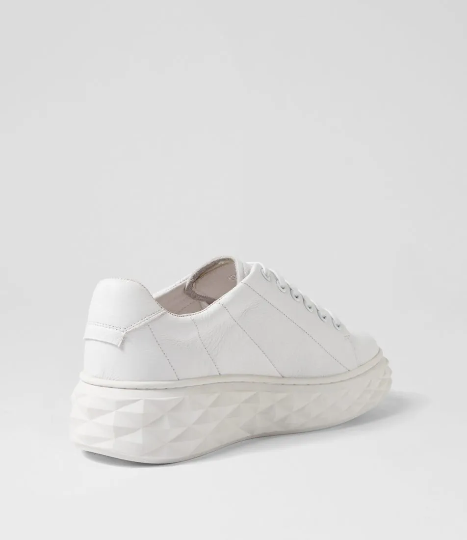 MIDAS Irice White Leather Sneakers