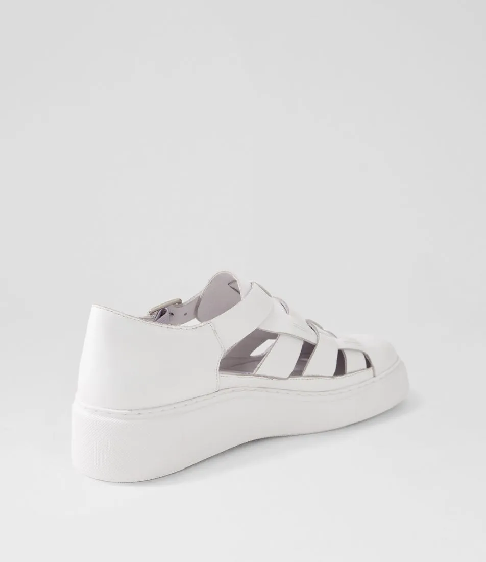 MIDAS Yattel White Leather Sneakers