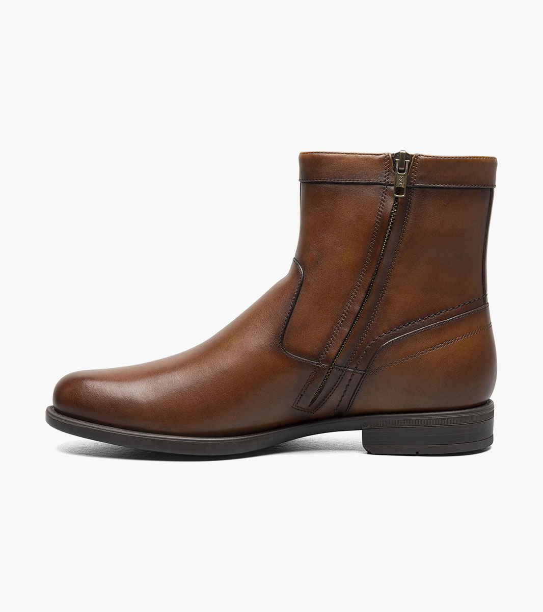 Midtown Plain Toe Zipper Boot