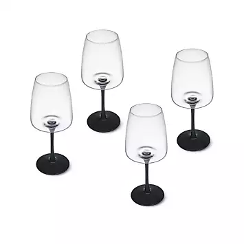 Mikasa Palermo 4 Piece Crystal Glass Red Wine Glass Set | Kaleidoscope