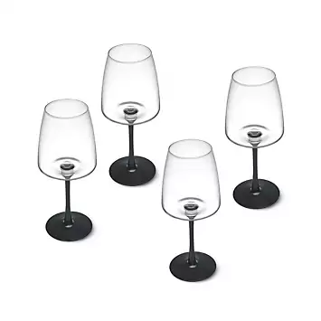 Mikasa Palermo 4 Piece Crystal Glass White Wine Glass Set | Kaleidoscope