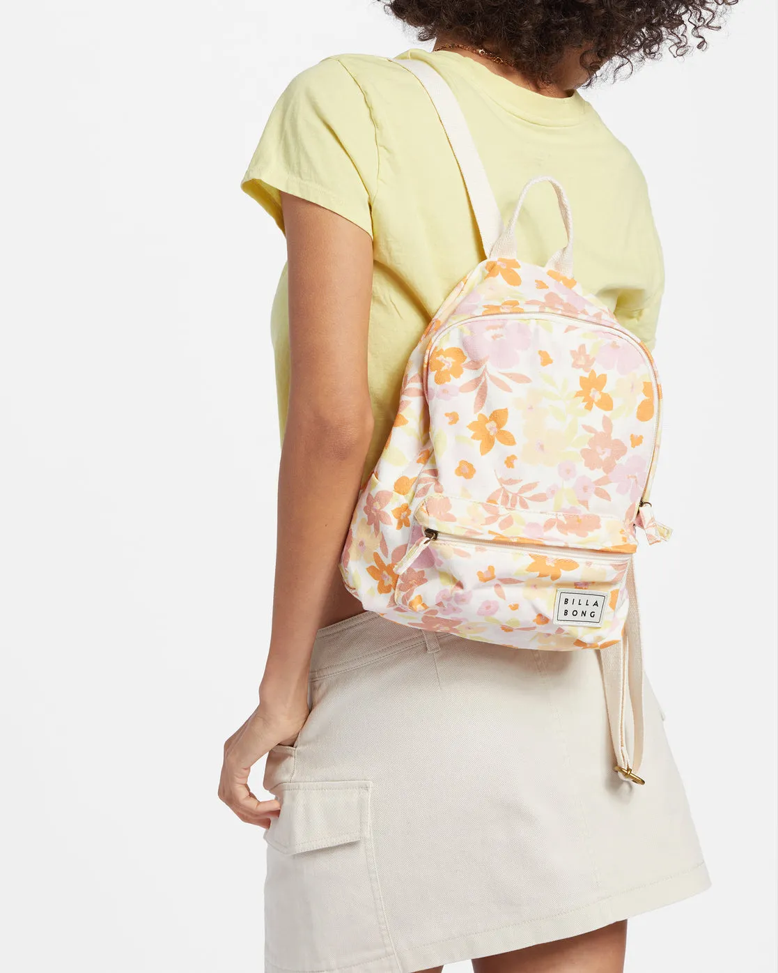 Mini Mama Canvas Backpack - Salt Crystal