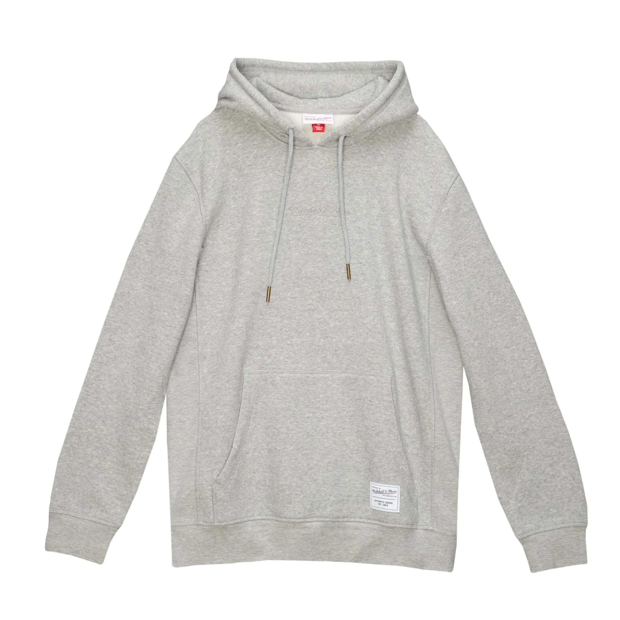 Mitchell & Ness Essentials Hoodie Grey 