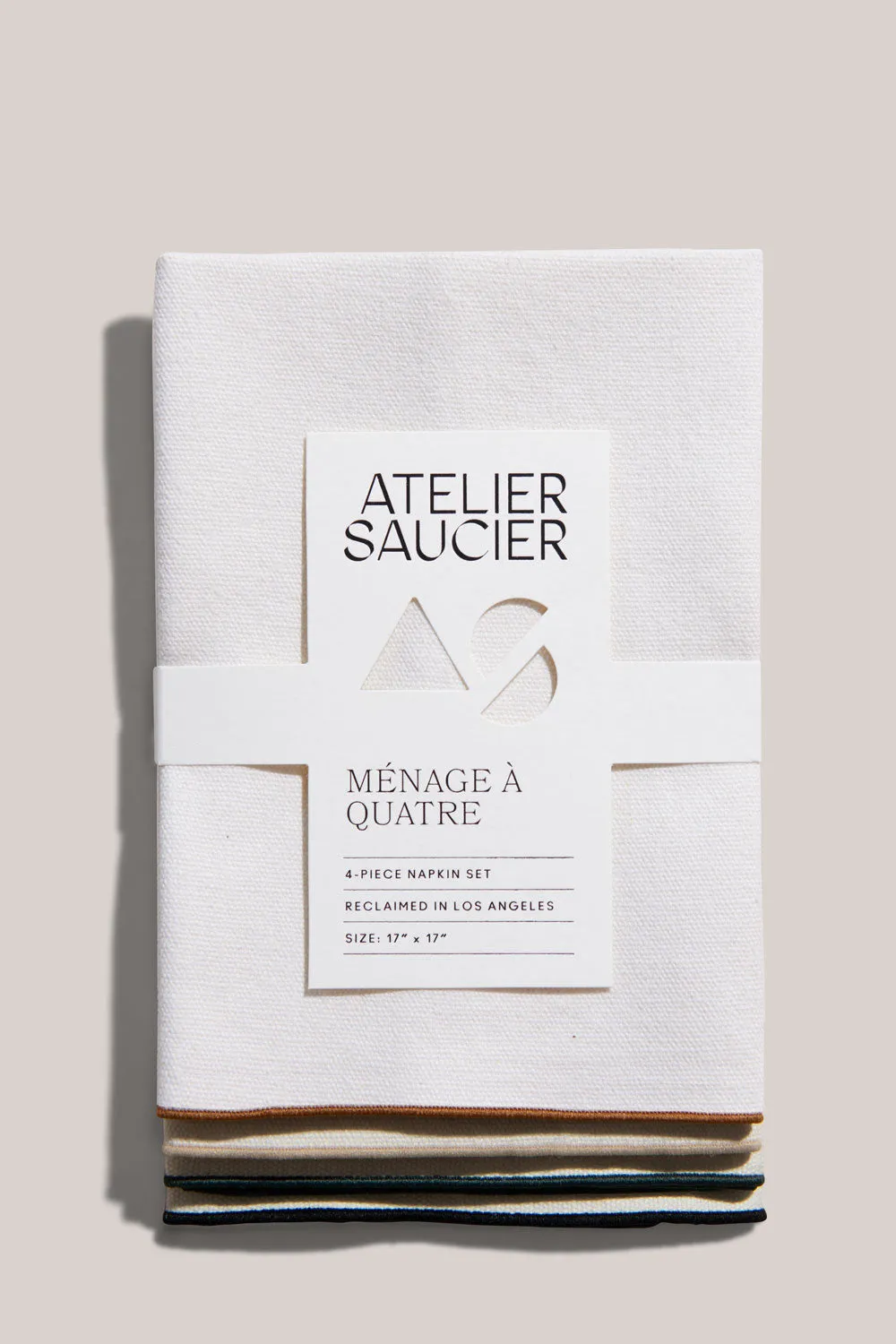 MOJAVE BURLAP NAPKINS | SET OF FOUR - ATELIER SAUCIER