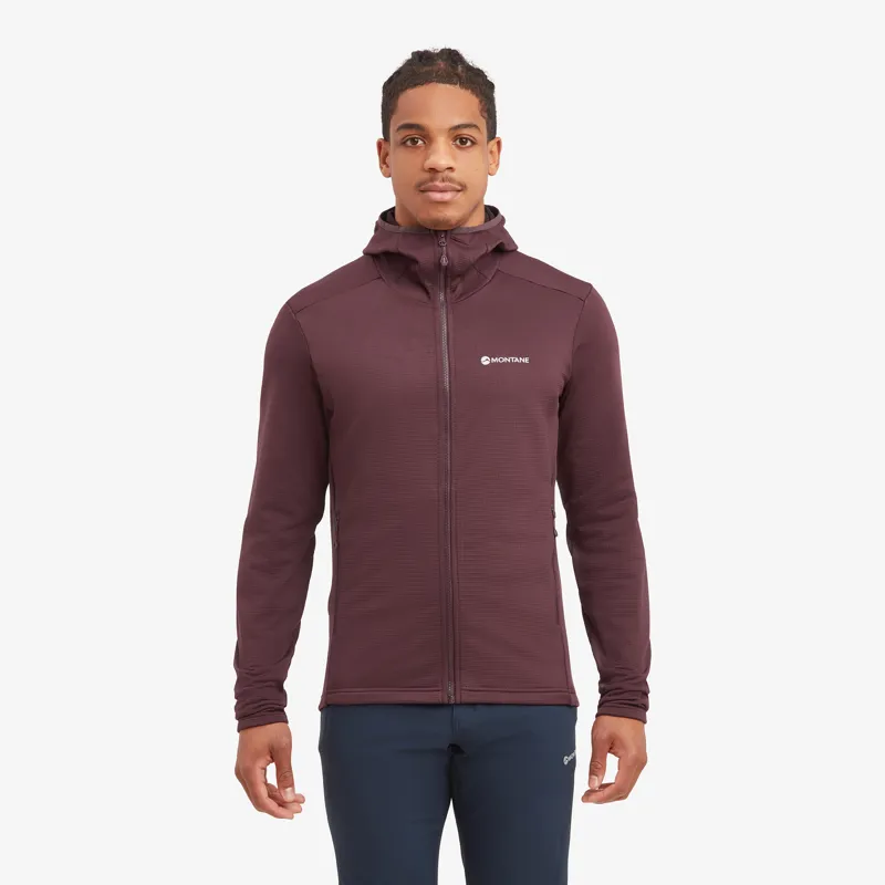 Montane Mens Protium Hoodie - Dark Garnet