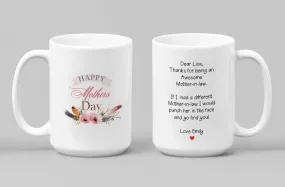 Mothers Day Mug, Mother In Law Mug, Mothers Day Gift, Personalized Mug, Custom Mothers Gift