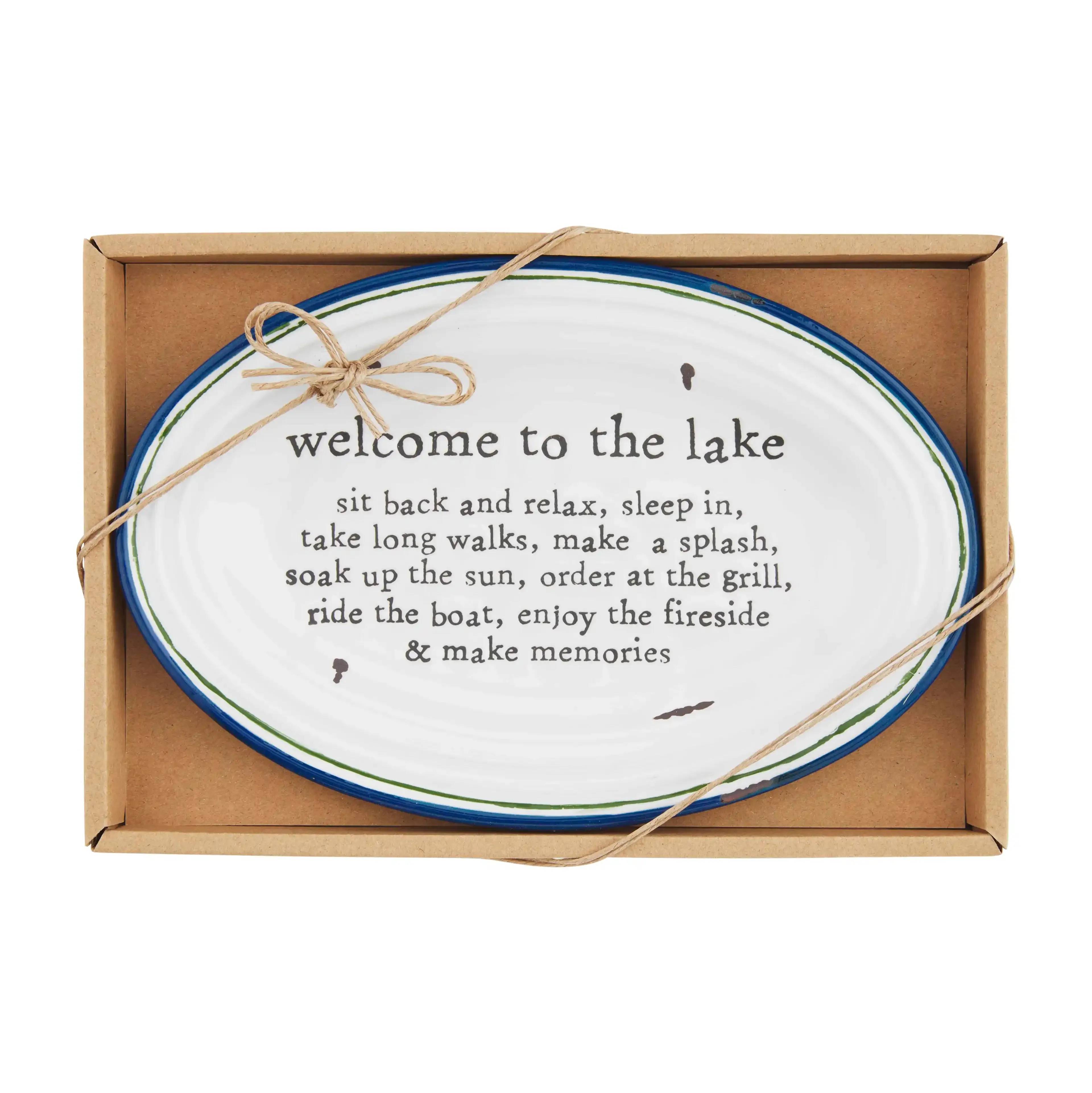 Mudpie Lake Sentiment Plate