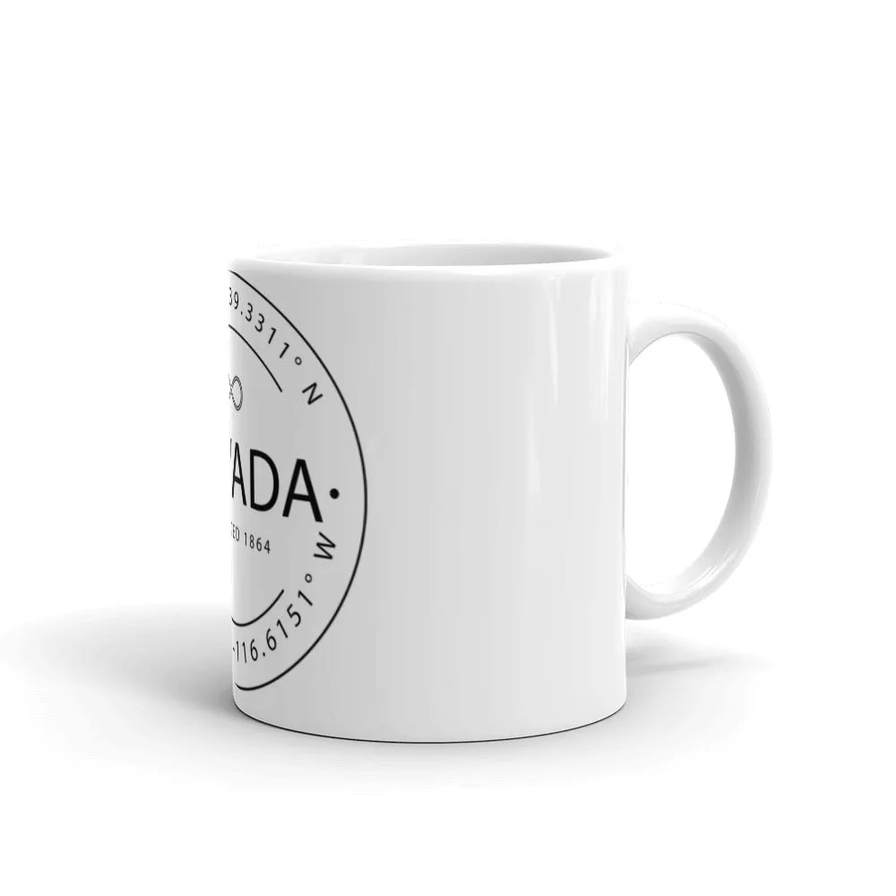 Nevada - Mug - Latitude & Longitude