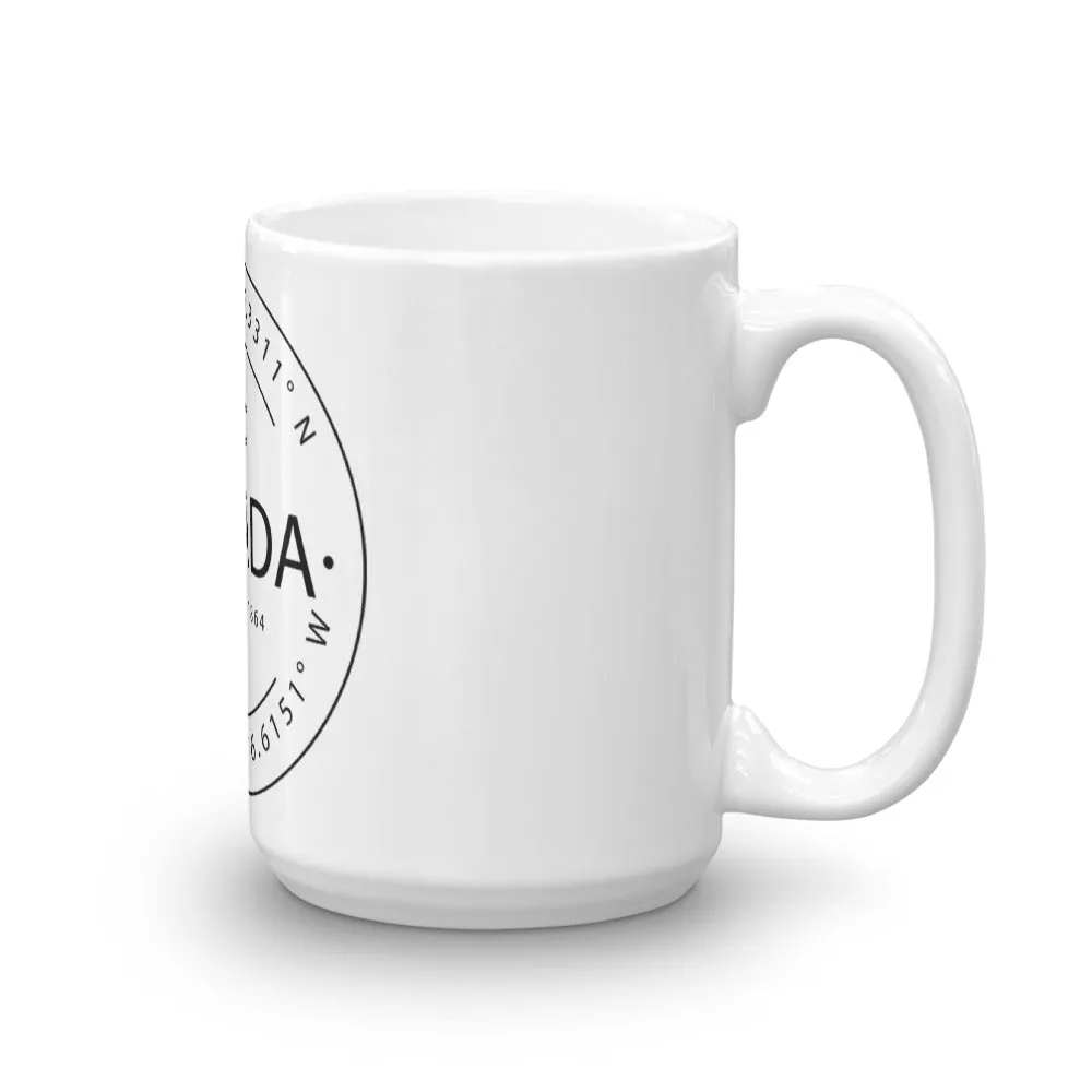 Nevada - Mug - Latitude & Longitude